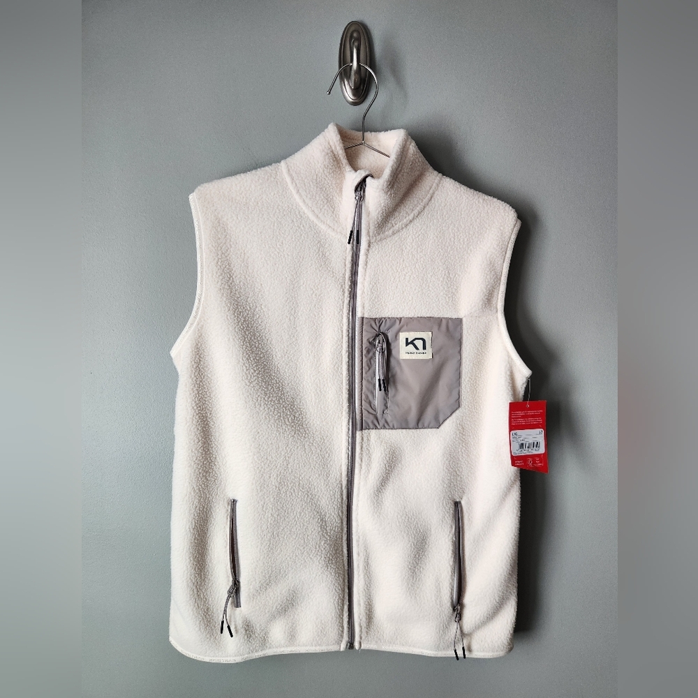 Kari Traa Rothe Vest Full Zip Bjerk White Women's Size Large NWT